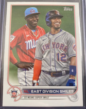 2022 Topps Series 1 East Division Smiles Francisco Lindor Jazz Chisholm 98
