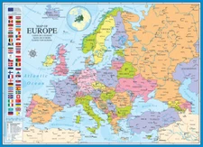 Eurographics Map of Europe 1000 Piece Jigsaw Puzzle