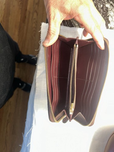 COACH Nomad Hobo Oxblood Wine Leather Purse W/ Matching Wallet Pre-owned - Picture 4 of 14