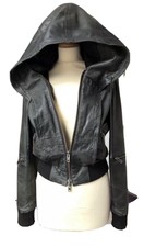 All Saints Butter Soft Leather Jacket Cobra Bomber Uk 10-12 £320 Seen On Stars