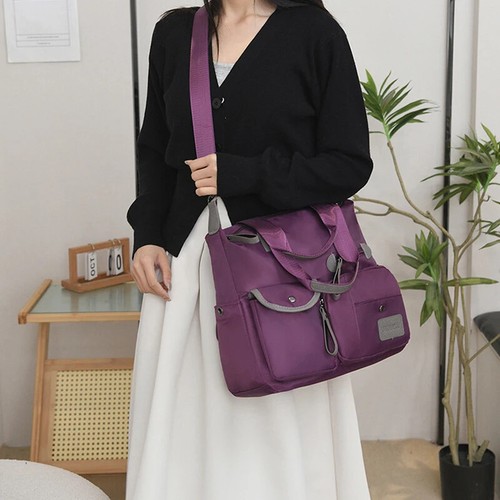 New Ladies Tote Bag Fashion Nylon Waterproof Casual Shoulder Bag Mummy Bag Large - Picture 9 of 29