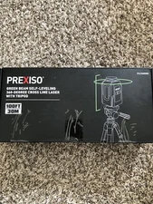 PREXISO Green Beam Self-Leveling 360 Deree Cross Line Laser with Tripod