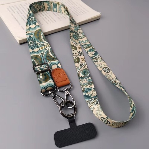 Retro Pattern Crossbody Cell Phone Lanyard Hanging Lanyard Pendant - Photo 10 sur 11