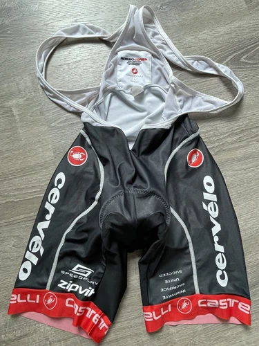 Castelli Rosso Corsa  Bibshorts Men sz. Large. Made in U.S.A. Cervelo Fizik