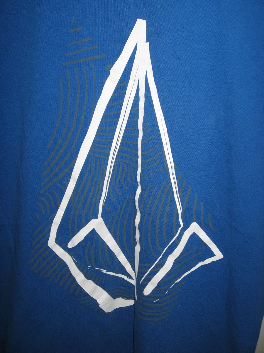 VOLCOM■Rainbow Round T-Shirt■送料込 Volcom Tee - Urban Fashion Diamond Pyramid Volcom Logo Blue