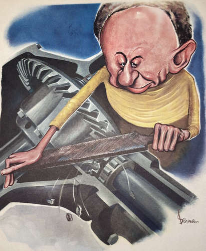1940'S ESSO GREMLINS DIFFY DAN NO 3 VINTAGE OIL ADVERTISING PRINT FP127 - Picture 3 of 10