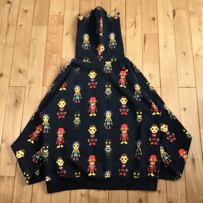 BAPE × DC Comics Full Zip Hoodie a bathing ape NIGO Navy