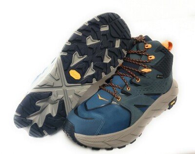 Mens Hoka One Anacapa Mid GTX 1122018 Trail Hiking Real Teal Blue Sneakers Shoes