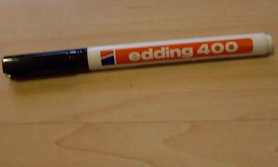 Edding 400 schwarz Permanentmarker Marker Rundspitze 1 mm Stift Stifte Neu