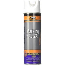 Aervoe 215 15 Oz White Non Clogging Temporary Marking Chalk Spray For Turf
