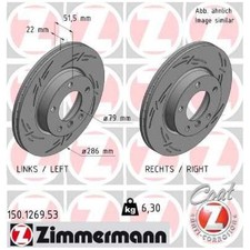 2x Bremsscheibe vorne f�r BMW 3-er E36 E46 Z3 Z4 E85 id74110