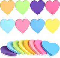 Farbige Haftnotizen, 240 Blatt Sticky Notes Herzform Selbstklebende Klebezettel