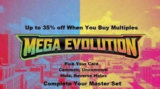Pokemon TCG Mega Evolution Reverse Holo Uncommon Common Cards You Pick Single
