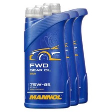 3x 1 Litre Quad Transmission Mannol Boite de Vitesse Universel Api Gi 4 80W-90
