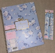 NEW Lot Of 2 Whisper Blue Large Planner  Pen LoveShackFancy Yoobi Sold Out 