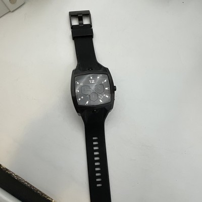 Diesel Watch DZ4196 Black With Black Case Square Face *Needs