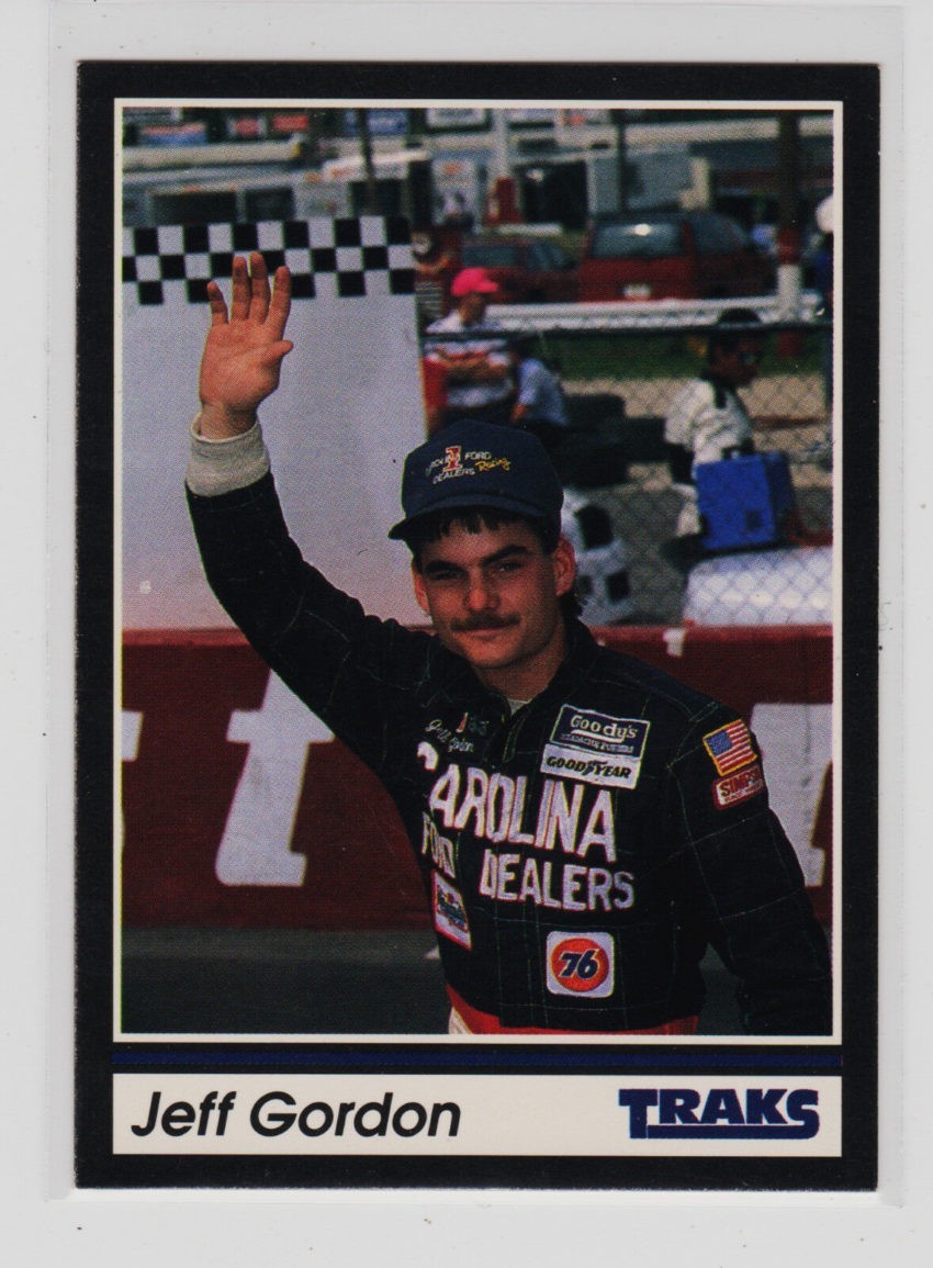 Jeff Gordon Traks Racing Card 1991 NASCAR