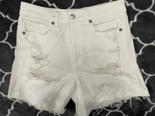 American Eagle Mom shorts white destroyed shorts Size 4