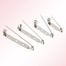50Pcs Bar Pins Brooch Lock Back Safety Catch Rolling DIY Craft 20/25/32/38mm