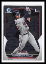 2023 Bowman Chrome Prospects #BCP-51 Justyn-Henry Malloy Atlanta Braves RC 1st 4
