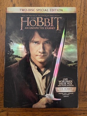 THE HOBBIT: AN UNEXPECTED JOURNEY  2-DISC  DVD  - ***FREE SHIPPING***