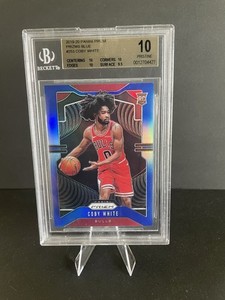 2019 Coby white prizm Blue BGS 10 Pristine Rookie /199