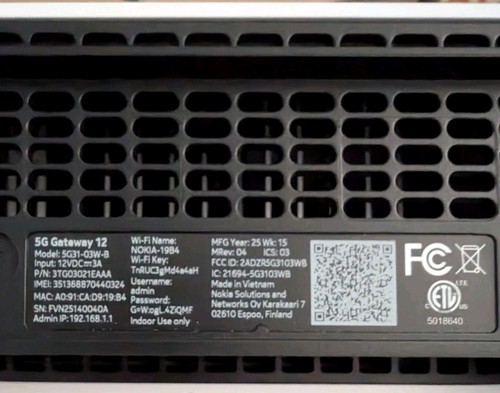 Nokia Fastmile 5G Gateway 12 Unlocked - 第 7/7 張圖片