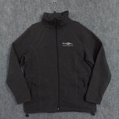 Jasper National Park Fleece Jacket Mens Large Full Zip Hiking Northern Souvenirs