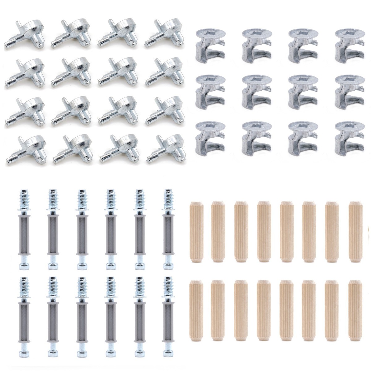 Replacement Hardware Kit for IKEA BILLY Bookcase (131372, 119081