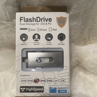 LXM 128GB USB 3.0 Lightning/USB Flash Drive Dual Interface Encryption Silver