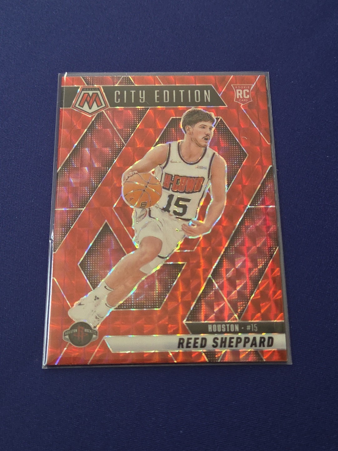 2024-25 Panini Mosaic - Reed Sheppard RC City Edition Red Rookie #276