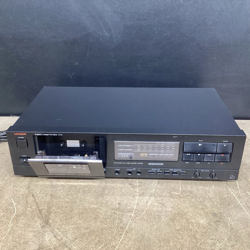 Cassette estéreo Luxman vintage K-111 probado Foto 2 de 4