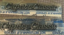 2 Nos 1977 1985 Chevy Caprice Classic Front Fender Emblem Set 20079927 Chevrolet