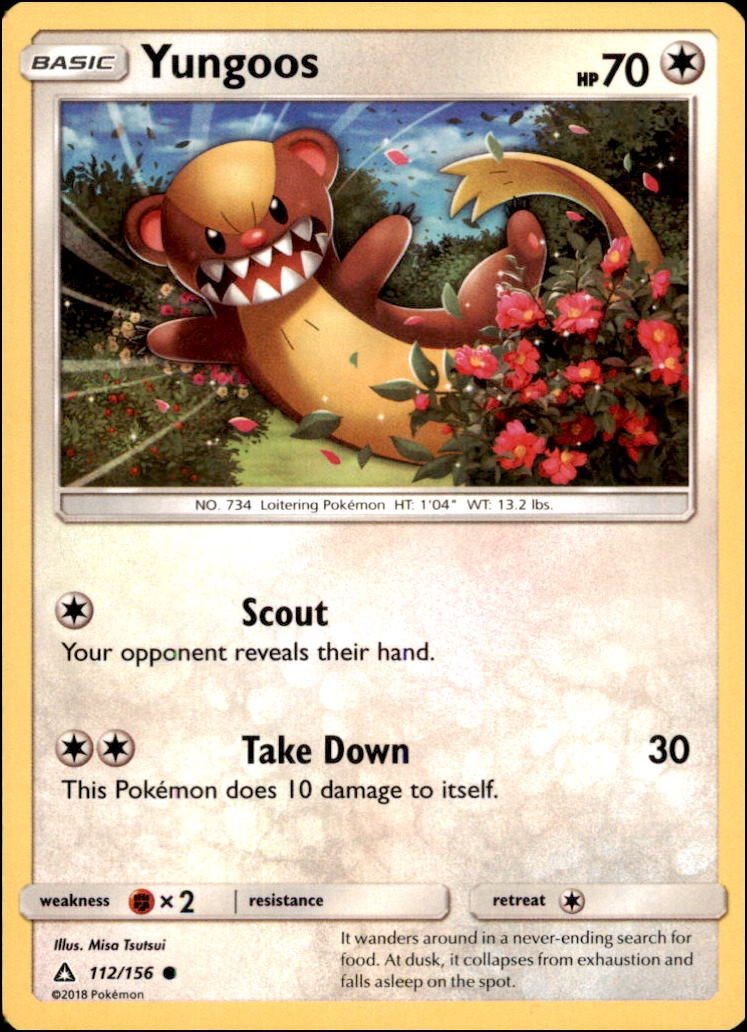 Pokemon - Yungoos #112/156 - UPR Common