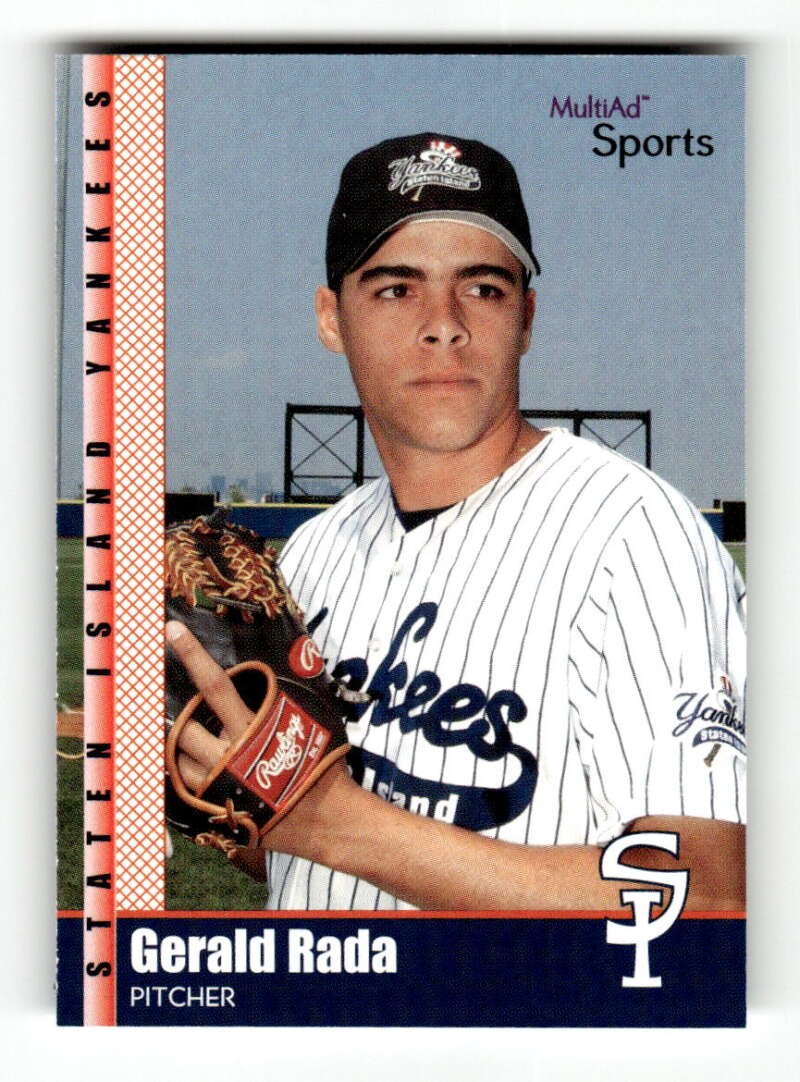 2002 Multi-Ad Staten Island Yankees #21 Gerald Rada NM Near Mint