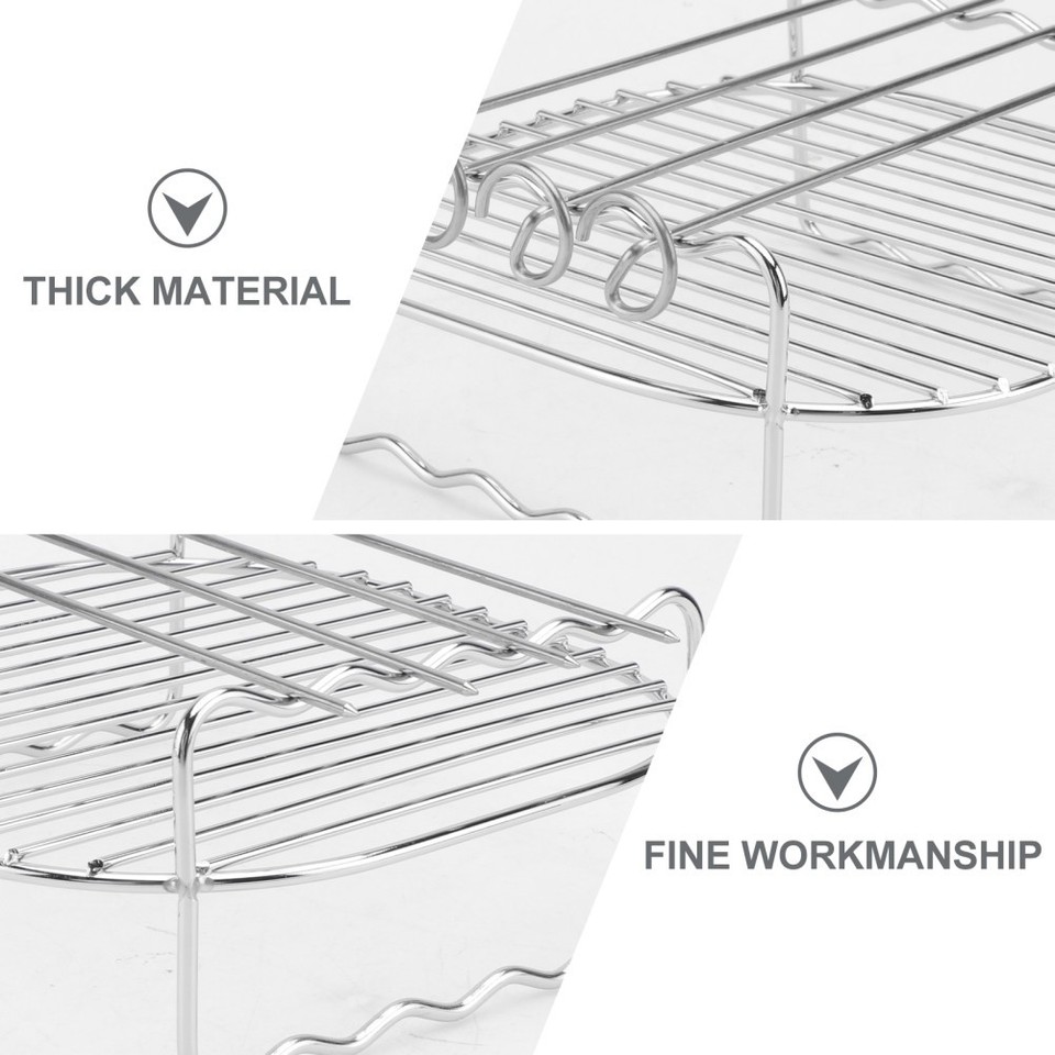 Cooking Steaming Cooling Rack Stainless Steel Fryer Rack Multi Purpose ...