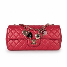 CHANEL E/W Valentines Quilted Mini Flap Bag Chain Shoulder Lambskin Leather Bag
