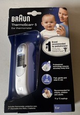 Braun Thermoscan 5 Ear Thermometer White IRT 6500 NEW IN BOX