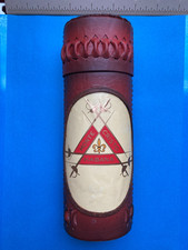 Scatola portasigari tabacco Montecristo da collezione (vuota) - pelle - foderata in legno