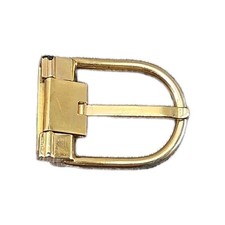 Gucci Vintage Belt Buckle Replacement Gold Tone Unisex Brass Italy