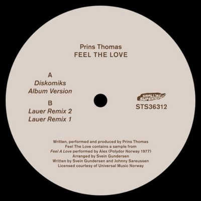 Prins Thomas Feel the Love (Vinyl) 12'' EP