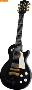 Simba Guitare électrique pour enfants 22 Dans. avec des cordes en métal réel, Guitare noir Rock pour