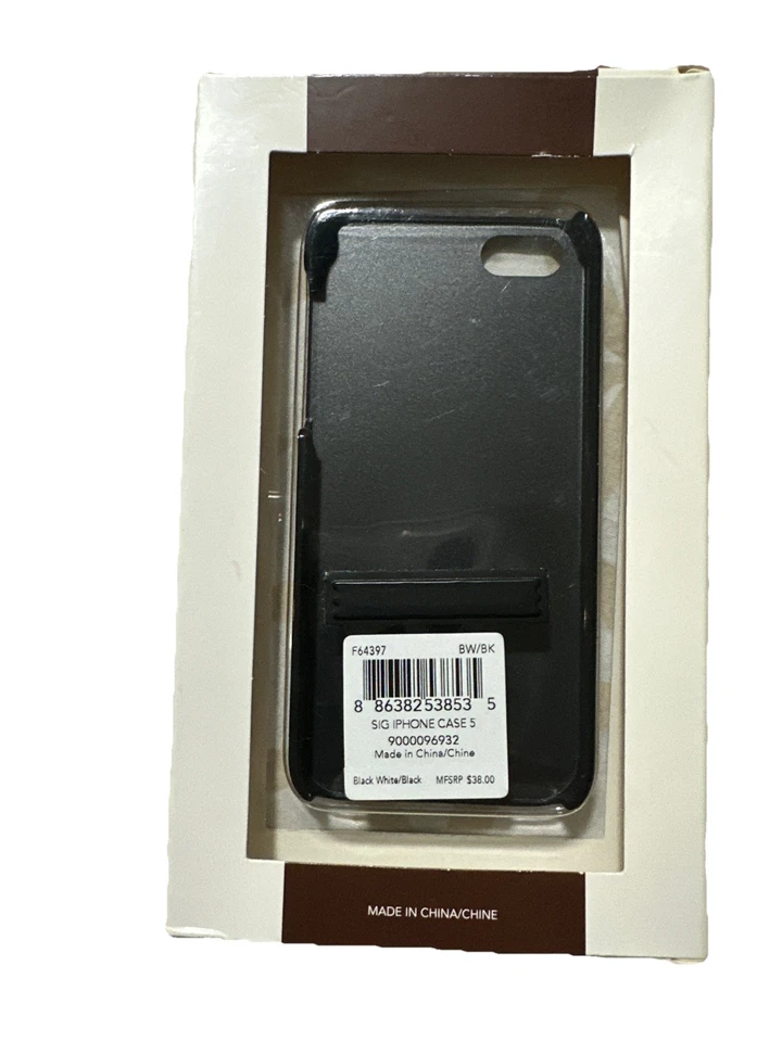 Nuevo con etiquetas Nuevo Estuche Coach Negro y Plateado Logo iPhone 5 Snap On Foto 2 de 3