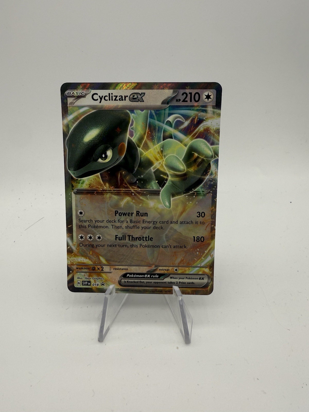 Cyclizar ex 018 - Pokemon Scarlet & Violet Black Star Promo Card - NM