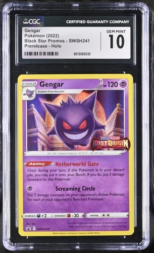 Gengar #SWSH241 CGC 10 - 2022 Pokemon SWSH Promos Prerelease Holo