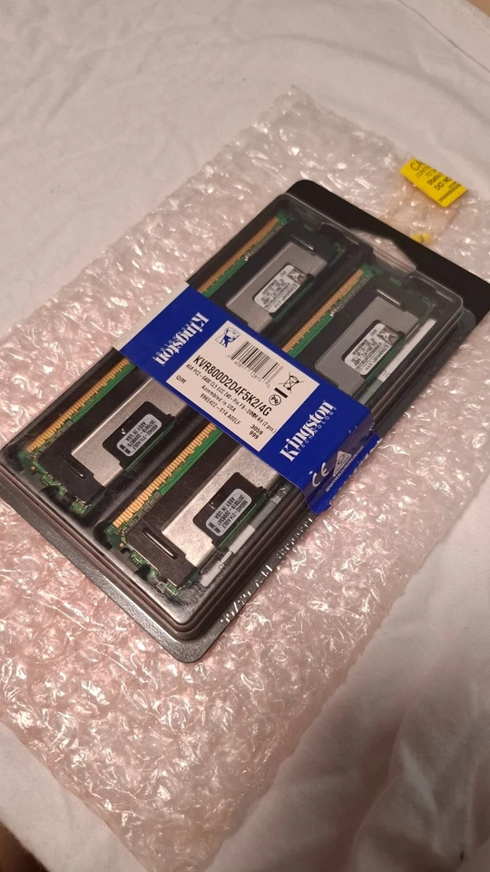 Kingston 4GB (2 pcs) DDR2 PC2-6400 CL5 ECC 240 pin FB-DIMM RAM kit - Image 2 of 2