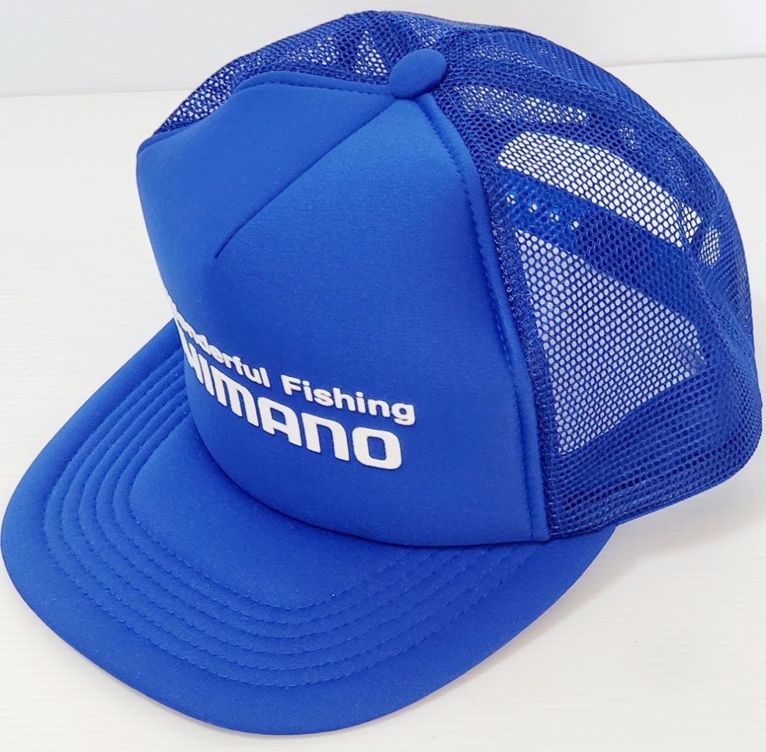Fishing tackle Shimano cap hat blue mesh promotional item