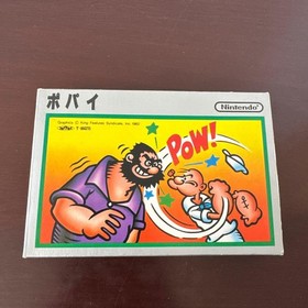Caja de Plata NES Obra Maestra Popeye Famicom Software Demon Nintendo JPN De Colecci&oacute;n Li