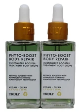 2 Truly Beauty Phyto Boost Body Repair Customized Booster Treatment Drops 1.7 oz