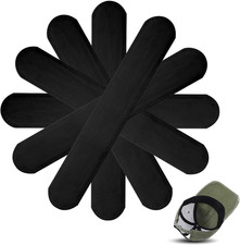 60Pcs Golf Sweat Hat Liner,Hat Sweat Liner Disposable,Black Golf Absorb Hats Siz